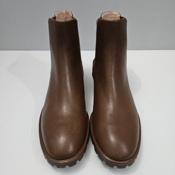 NEW Stuart Weitzman Laine Ankle Bootie Womens 8.5 Brown Leather Chelsea Fall - Picture 4 of 12